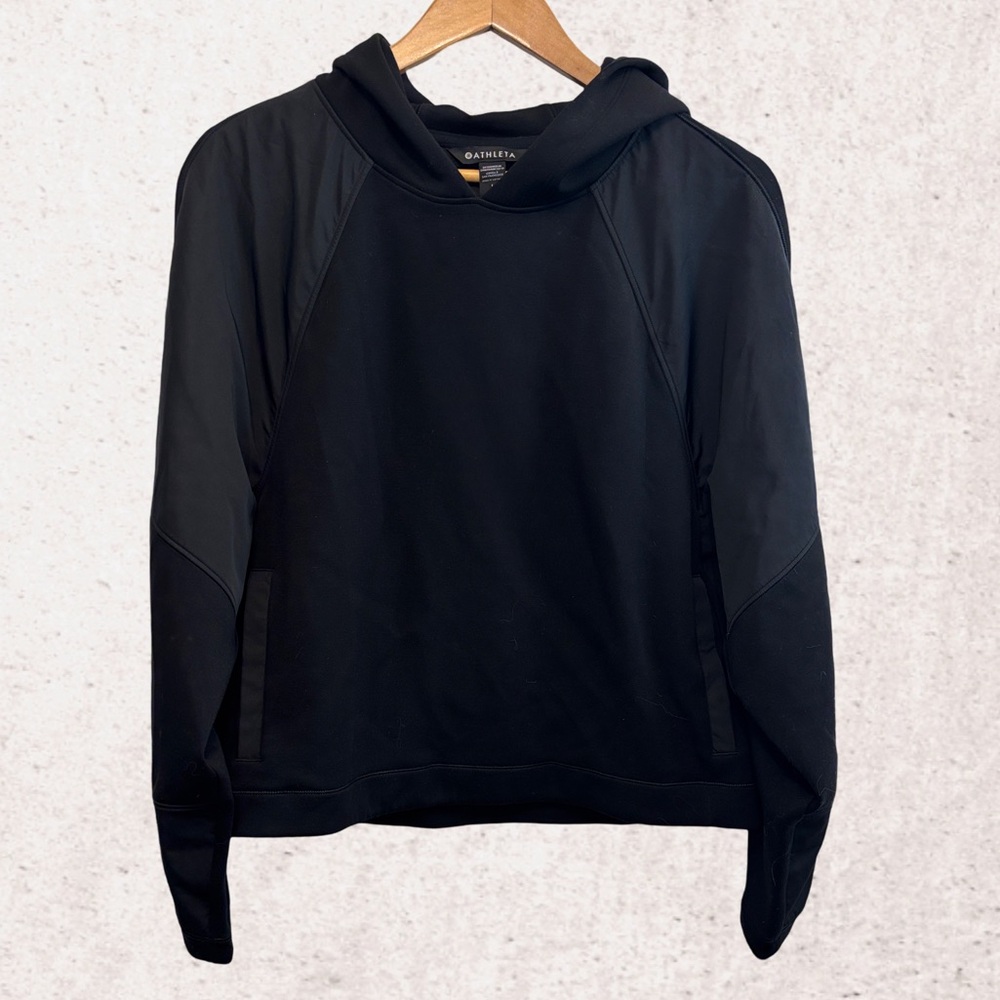 Athleta Black Hoodie Sweatshirt